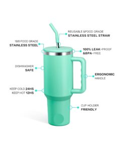 Precious1 40 oz Stainless Steel Tumbler: Ultimate Leak-Proof, Insulated Travel Mug