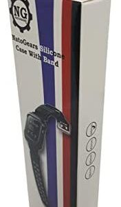 NatoGears Rugged Protective Case & Strap Band For Apple Watch Series 4-2018 44mm with Metal Buckle Clasp