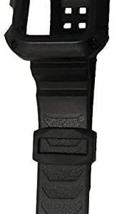 NatoGears Rugged Protective Case & Strap Band For Apple Watch Series 4-2018 44mm with Metal Buckle Clasp