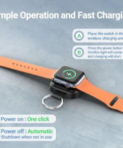 Wireless Magnetic iWatch Charger - Portable High-Efficiency Apple Watch Charging Dock