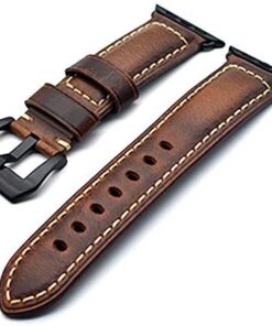 NatoGears Watch Leather Band for Apple Watch iWatch Series 5 4 3 2 1 Sports 44mm 42mm