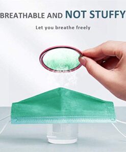 Black Face Mask Disposable Breathable Mouth Cover Black Breathable Masks For Daily Protection Air Pollution, Dust(50pcs)