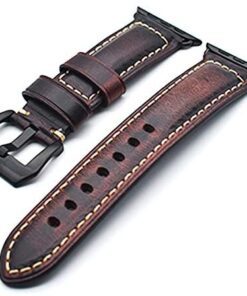 NatoGears Watch Leather Band for Apple Watch iWatch Series 5 4 3 2 1 Sports 44mm 42mm