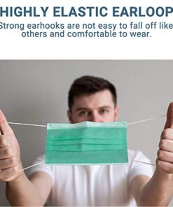 Black Face Mask Disposable Breathable Mouth Cover Black Breathable Masks For Daily Protection Air Pollution, Dust(50pcs)