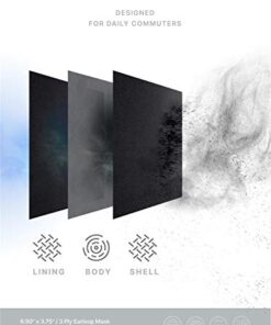 Black Face Mask Disposable Breathable Mouth Cover Black Breathable Masks For Daily Protection Air Pollution, Dust(50pcs)