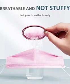 Black Face Mask Disposable Breathable Mouth Cover Black Breathable Masks For Daily Protection Air Pollution, Dust(50pcs)