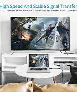 Natogears 8K HDMI Cable 2m High Speed 48Gbps HDMI Supports Dynamic HDR and Dolby Vision, 4k 8k 10k