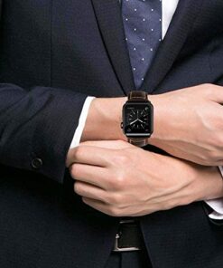 NatoGears Watch Leather Band for Apple Watch iWatch Series 5 4 3 2 1 Sports 44mm 42mm