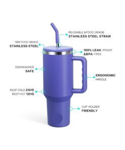 Precious1 40 oz Stainless Steel Tumbler: Ultimate Leak-Proof, Insulated Travel Mug