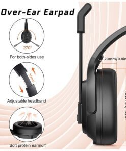 EKSA Noise Cancelling Trucker Bluetooth Headset
