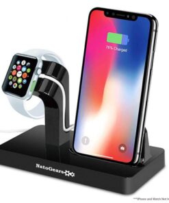 NatoGears - Apple 2 in 1 ABS Rugged Charging Dock Station For iPhones/ Watches