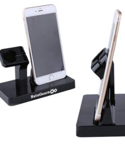 NatoGears - Apple 2 in 1 ABS Rugged Charging Dock Station For iPhones/ Watches