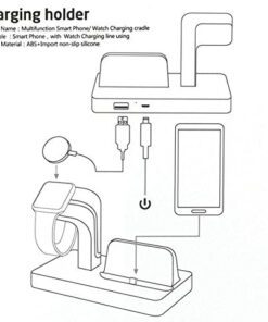NatoGears - Apple 2 in 1 ABS Rugged Charging Dock Station For iPhones/ Watches