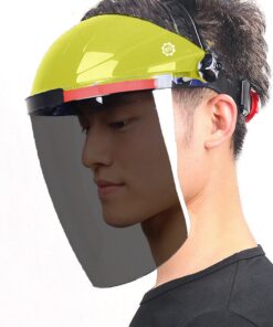 Face Shield | Anti-Scratch & Anti-Fog Professional Coated Clear Lens | Premium Headgear