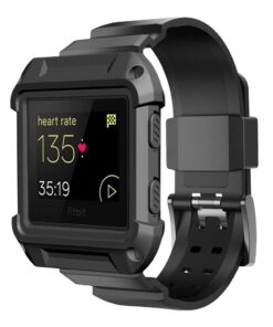 NatoGears Replacement Silicone Band and Case for Fitbit Blaze