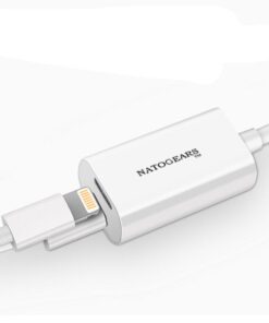 NatoGears - Apple Dual Head Jack Audio Charging Adapter For iPhones/iPods/iPads