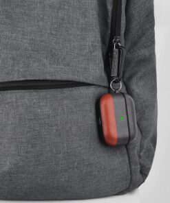 Airpods Pro Case Genuine Leather Airpod 3 Case for Airpods Pro [Front LED Visible] Protective Cover Skin Brown Men Women