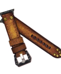 Handmade Vintage Leather Watch Band, Watch Strap, Crazy Cow Apple Watch Strap Apple Watch Band 42mm 44mm - Free Shipping!